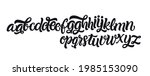 vector hand drawn alphabet... | Shutterstock .eps vector #1985153090