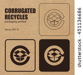 corrugated recycles vector... | Shutterstock .eps vector #451136686
