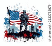 veterans day minimalist doodle...
