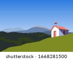 Small Rural Church In Mountains ...