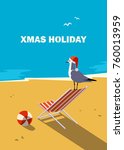 Winter Holiday Vacation Poster. ...