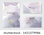 modern wedding invitation... | Shutterstock .eps vector #1421379986