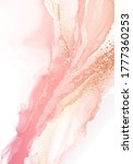 gold abstract watercolor brush... | Shutterstock .eps vector #1777360253
