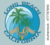 summer surf typography  t shirt ... | Shutterstock .eps vector #477787840
