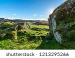Small photo of Dunadd Fort view. The fort was the capital of the Kingdom of Dal Riata.