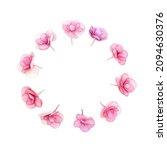 Minimal Floral Round Frame From ...