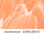 Small photo of Wavy lines of light as Abstract blurred background peach colored, natural glare from lights, trend color year 2024 peach fuzz, gradient color, blur texture as Glittering aesthetic textured pattern