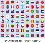 collection of  flag  button... | Shutterstock .eps vector #449473840