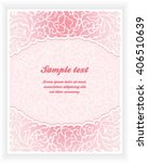 floral invitation card | Shutterstock .eps vector #406510639