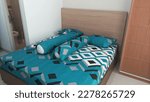 Small photo of Single room only provides one bed, desk and bathroom. This small room is suitable for one person only. The price is the most affordable compared to other room types