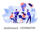 business team brainstorm idea... | Shutterstock .eps vector #1559004749