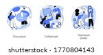 effective team working abstract ... | Shutterstock .eps vector #1770804143
