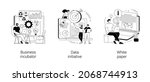 startup development abstract... | Shutterstock .eps vector #2068744913