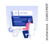 Html Coding Isolated Concept...