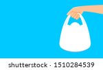 bag plastic and hand holding... | Shutterstock .eps vector #1510284539