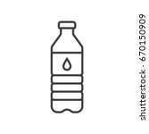 water bottle line icon. | Shutterstock .eps vector #670150909