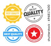 best quality stamps  stickers... | Shutterstock .eps vector #696817600
