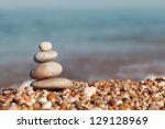 The Pyramid Of Pebbles On The...