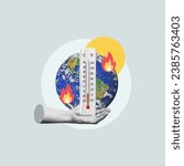 Small photo of global warming, temperature increases, earth with thermometer, Climate Change, Heat, Globe, Temperature, Cold, Global, Planet Earth, Melting, Change, Climate, Degree, Temperature Scale, Indicator