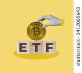 Small photo of Etf, bitcoin, Exchange-Traded Fund, Bitcoin, Cryptocurrency, Funds, Make money, Banking, Shiny, Chain, Manufactured object, Blockchain, Encode, Commerce, E-commerce, Buy, Decentralization, Money