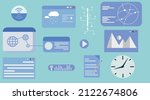 icon pack  seo project  website ... | Shutterstock .eps vector #2122674806