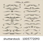 set of decorative elements.... | Shutterstock .eps vector #1005772093