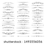 set of text delimiters  for... | Shutterstock .eps vector #1493556056