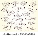 vector drawing with decorative... | Shutterstock .eps vector #1504561826
