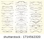 set of text delimiters for your ... | Shutterstock .eps vector #1714562320