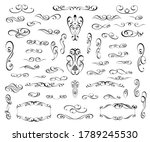 set of floral decorative... | Shutterstock .eps vector #1789245530