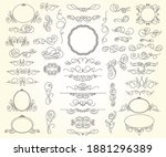 set of decorative elements for... | Shutterstock .eps vector #1881296389