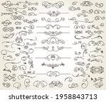 set of floristic decorative... | Shutterstock .eps vector #1958843713
