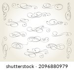 floral vintage vector design... | Shutterstock .eps vector #2096880979