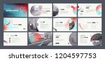 presentation template. gradient ... | Shutterstock .eps vector #1204597753