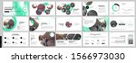 green presentation templates... | Shutterstock .eps vector #1566973030