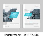 cover design annual report... | Shutterstock .eps vector #458216836