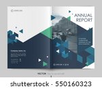 cover design annual report... | Shutterstock .eps vector #550160323