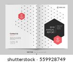 cover design annual report... | Shutterstock .eps vector #559928749