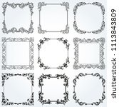 decorative frames and borders... | Shutterstock .eps vector #1113843809