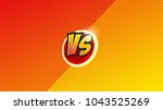 versus letter background.... | Shutterstock .eps vector #1043525269