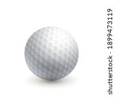 golf ball. isolated on a white... | Shutterstock .eps vector #1899473119