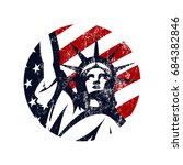 Liberty Statue Vector Logo...