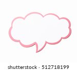 Speech bubble as a cloud with...