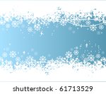 Blue Background With Snowflakes