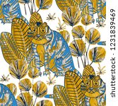 creative seamless pattern with... | Shutterstock . vector #1231839469