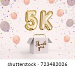 5k  5000 followers thank you... | Shutterstock . vector #723482026