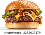 Classic hamburger stock photo ...