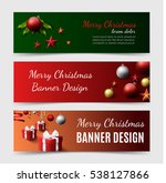 trendy christmas sale banner... | Shutterstock .eps vector #538127866