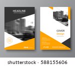 color annual report cover ... | Shutterstock .eps vector #588155606