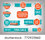 set of banner elements  vector... | Shutterstock .eps vector #772925860